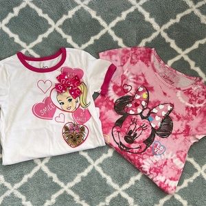 Jojo Siwa and Minnie Mouse Girls T-shirts